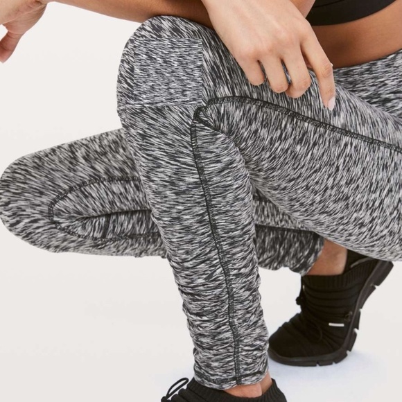 Lululemon Ready To Rulu Tight *28" Spaced Out Space Dye Black White - Picture 5 of 11